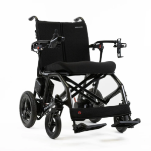 lightest folding power chair by motion care mobility