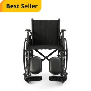 manual wheelchair Medline K1 18 Inch Elevating Leg Rests by motion care mobility