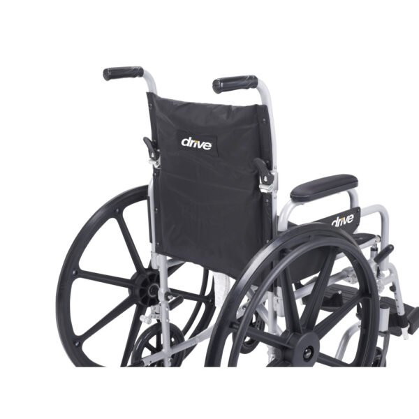 Quick-release-wheel-mechanism-on-Poly-Fly-transport-chair-combo-Motion-care-mobility-inc