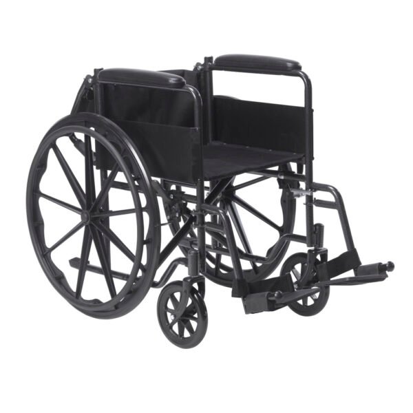 Drive Silver Sport 1 wheelchair rental in Toronto with elevating leg rests.