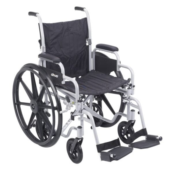 Poly-Fly High Strength, Light Weight Wheelchair/Flyweight Transport Chair Combo by motion care mobility