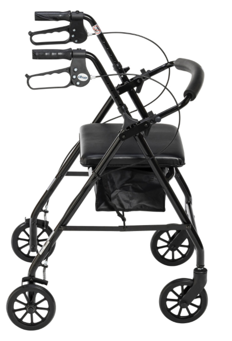 Drive Medical Aluminum Rollator side view