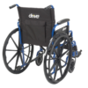 Drive Medical Blue Streak Wheelchair rear view
