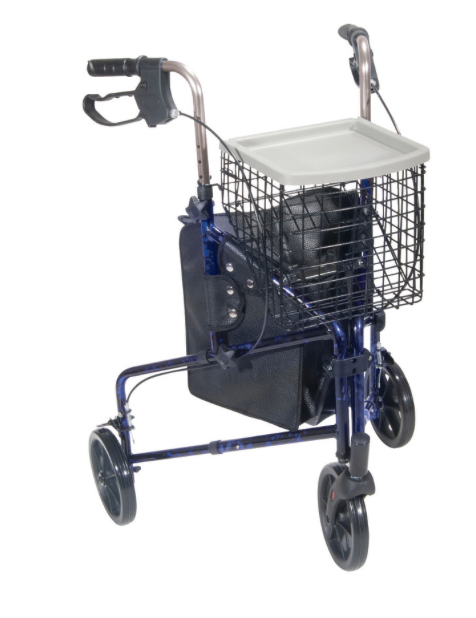 Drive Medical Deluxe 3 Wheel Aluminum Rollator by motion care mobility