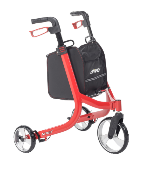 Drive Medical Nitro 3-Wheel Rollator by motion care mobility