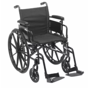 Premium manual wheelchair Drive Cruiser X4 Folding by motion care mobility
