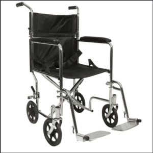 lightweight transport chair by motion care mobility