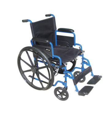 manual wheelchair Drive Blue Streak by motion care mobility