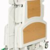 Human Care FloorLine LTC electric bed folded for storage