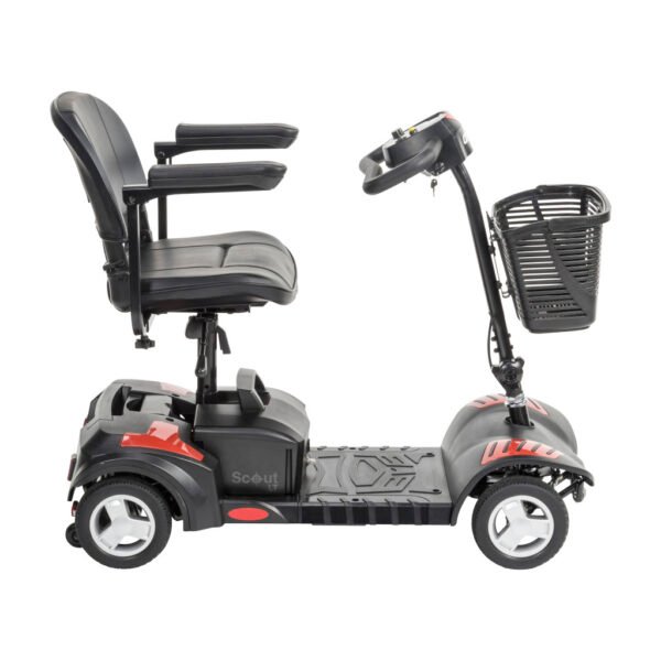 Drive Medical Scout LT 4-Wheel Scooter side view