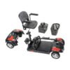 Drive Medical Scout LT 4-Wheel Scooter disassembled for transport