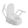 Drive Medical PreserveTech Universal Raised Toilet Seat pivoting armrests