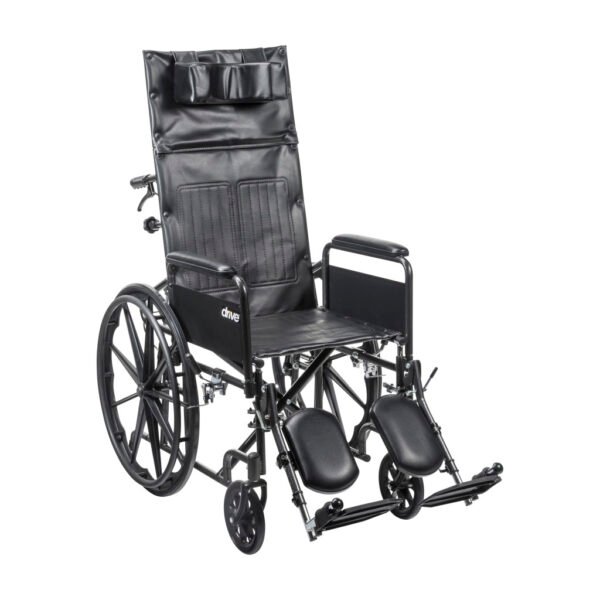 Drive Medical Silver Sport Recliner Wheelchair by motion care mobility