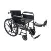 Drive Medical Silver Sport Recliner Wheelchair elevating leg rests
