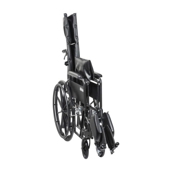 Drive Medical Silver Sport Recliner Wheelchair folded frame