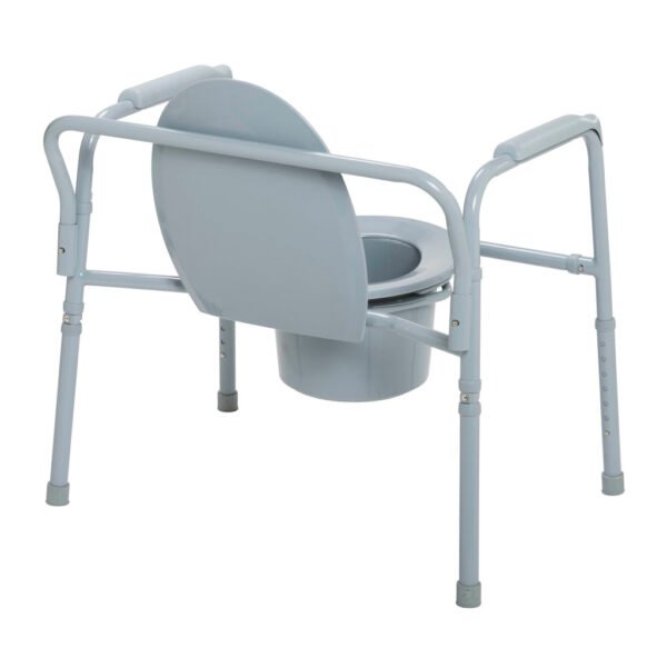 Drive Medical Bariatric Folding Commode rear view