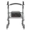 Drive Medical Steel Rollator with 6-Inch Wheels rear view
