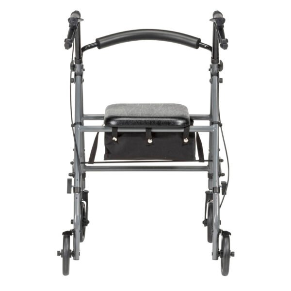 Drive Medical Steel Rollator with 6-Inch Wheels rear view