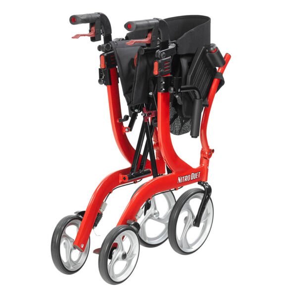 Drive Medical Nitro Duet Rollator and Transport Chair folding frame