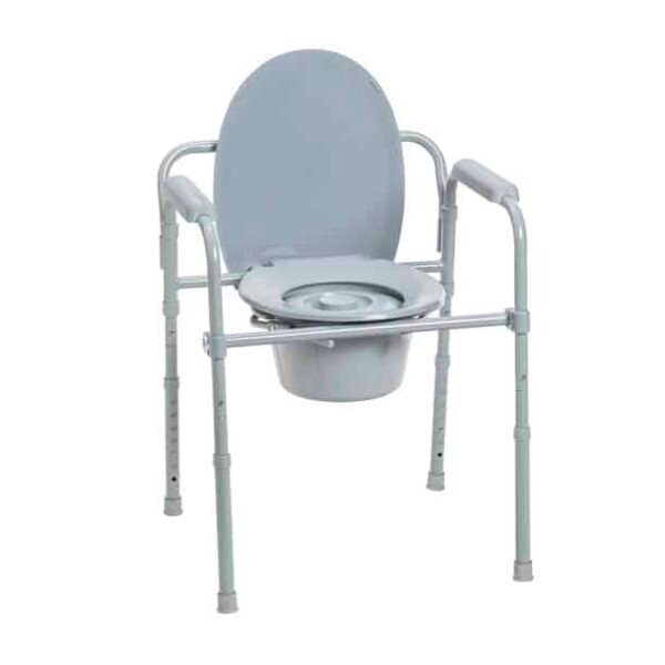 Folding Steel Commode by motion care mobility