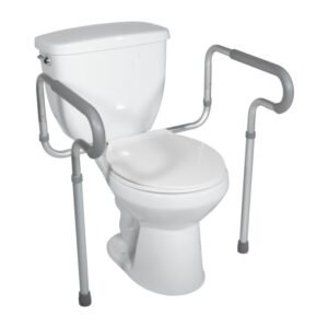 Toilet Safety Frame with Padded Arms by motion care mobility