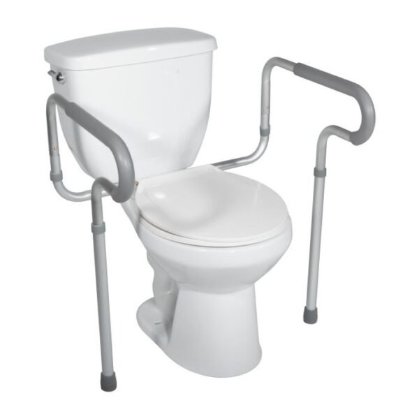 Toilet Safety Frame with Padded Arms by motion care mobility