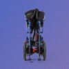 AEROLUX_2C_INDIGO_Folded_standing_folding-power-wheelchair-electric-wheelchair-buy-at-motion-care-mobility-in-vaughan