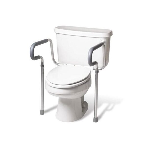 Toilet Safety Frame with Foam Armrests by motion care mobility