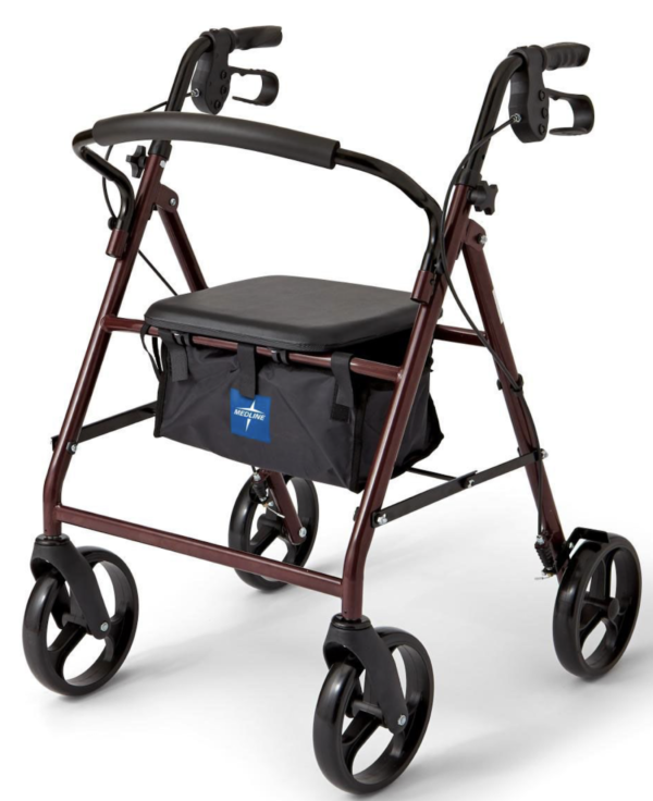 Medline Basic Steel Rollator by motion care mobility