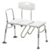 Splash-Defense™-Transfer-Bench-with-Curtain-Guard-Protection at Motion Care mobility in canada