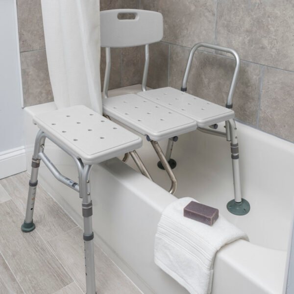 Splash-Defense™-Transfer-Bench-with-Curtain-Guard-Protection-drive-medical at motion care mobility in vaughan