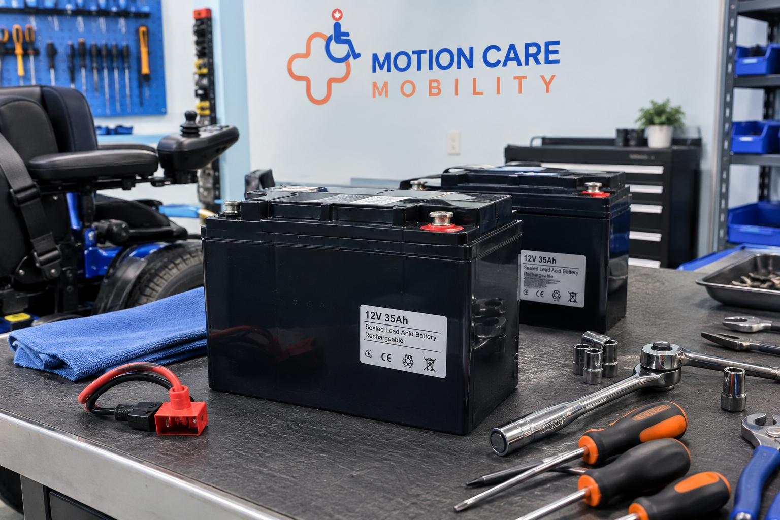 battery replacement services for mobility scooter by motion care mobility inc. in vaughan, gta, toronto