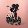 foldable-aerolux-2c-electric-wheelchair-blush-color-at-motion-care-mobility-in-canada-limited-editio