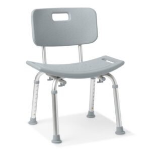 Medline Aluminum Shower Bench with Back by motion care mobility
