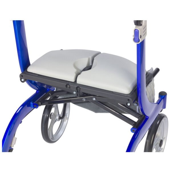 Drive Medical Nitro DLX Rollator seat view by Motion Care Mobility