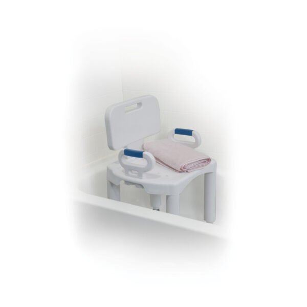 Drive Medical Premium Shower Chair angled view by Motion Care Mobility