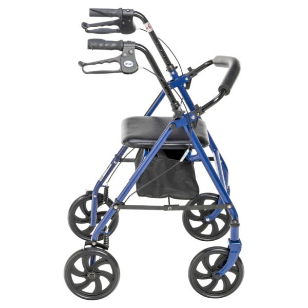 Drive Medical 4 Wheel Rollator side view by Motion Care Mobility