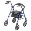 Drive Medical 4 Wheel Rollator rear view by Motion Care Mobility