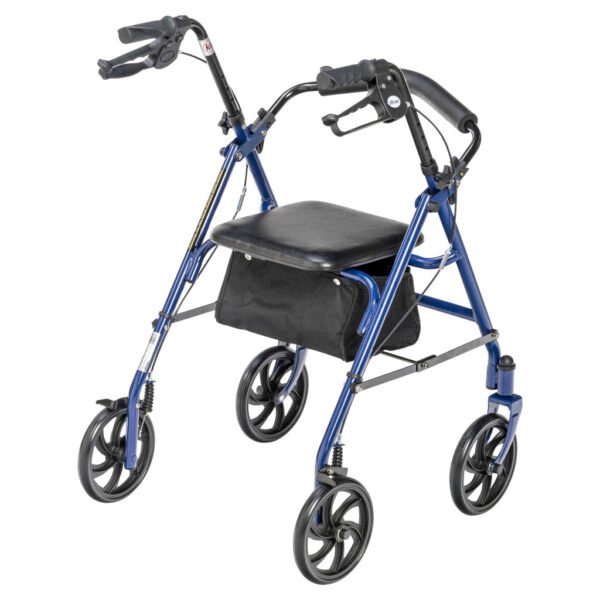 Drive Medical 4 Wheel Rollator rear view by Motion Care Mobility