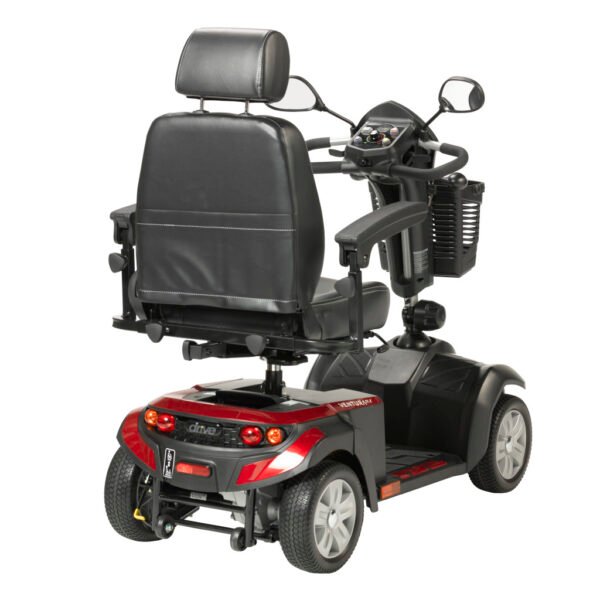 Drive Medical Ventura 4 Wheel Scooter by angled rear view Motion Care Mobility