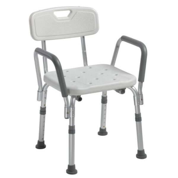 Shower Chair with Back and Removable Padded Arms by motion care mobility