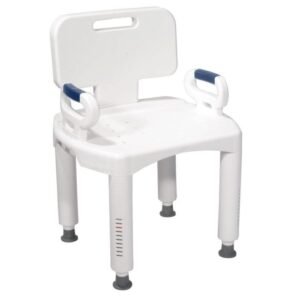Premium Series Shower Chair with Back and Arms by motion care mobility