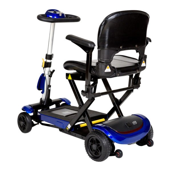 Senior-riding-the-ZooMe-Auto-Flex-folding-mobility-scooter-at-motion-care-mobility